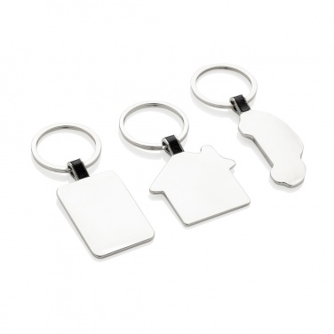 Logo trade business gift photo of: RCS recycled zinc alloy car keyring