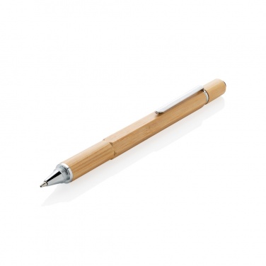 Logo trade promotional giveaway photo of: Bamboo 5-in-1 toolpen