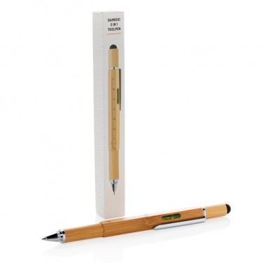 Logotrade advertising product picture of: Bamboo 5-in-1 toolpen