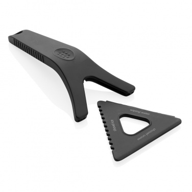 Logo trade promotional giveaway photo of: Polard RCS certified recycled plastic 3-in-1 ice scraper