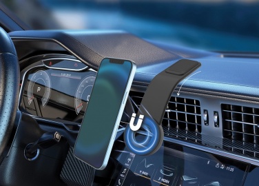 Logo trade promotional giveaways image of: DriveGrip RCS recycled plastic universal magnetic car holder