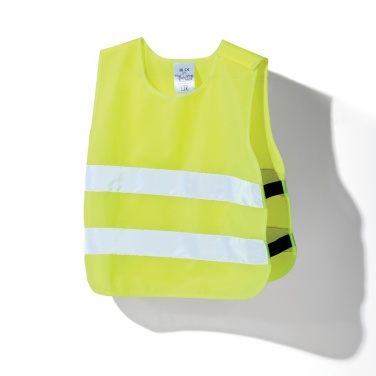 Logo trade promotional merchandise photo of: GRS recycled PET high-visibility safety vest 3-6 years
