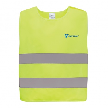 Logotrade promotional product picture of: GRS recycled PET high-visibility safety vest 7-12 years