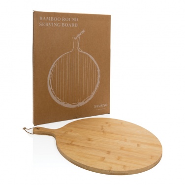Logotrade promotional giveaway picture of: Ukiyo bamboo round serving board