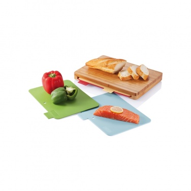 Logo trade promotional gifts image of: Cutting board with 4pcs hygienic boards