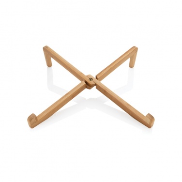 Logotrade promotional item picture of: Bamboo portable laptop stand