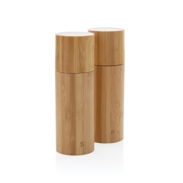 Logo trade advertising product photo of: Ukiyo bamboo salt and pepper mill set
