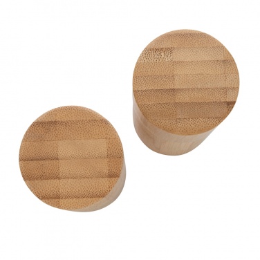 Logo trade promotional products image of: Ukiyo bamboo salt and pepper mill set