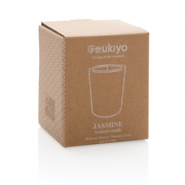 Logo trade promotional item photo of: Ukiyo small scented candle in glass