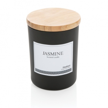 Logotrade business gift image of: Ukiyo deluxe scented candle with bamboo lid