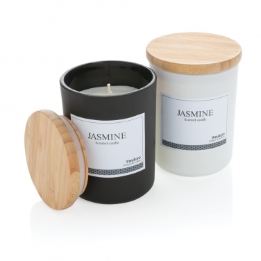 Logo trade advertising products picture of: Ukiyo deluxe scented candle with bamboo lid