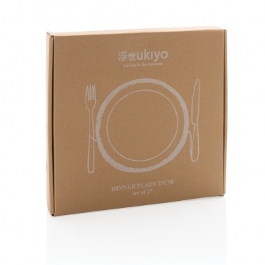 Logotrade business gift image of: Ukiyo dinner plate set of 2