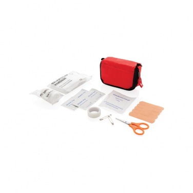 Logo trade promotional items image of: First aid set in pouch