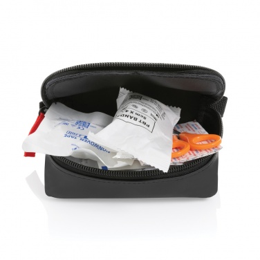 Logotrade promotional giveaway image of: RCS recycled nubuck PU pouch first aid set mailable