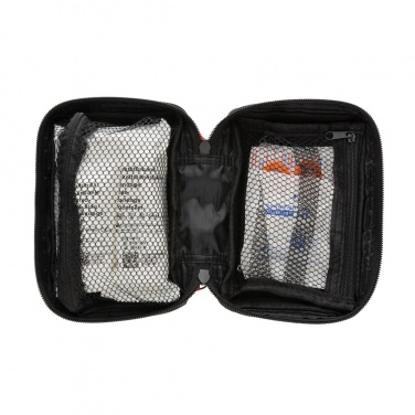 Logo trade promotional giveaways image of: RCS recycled nubuck PU pouch  first aid set