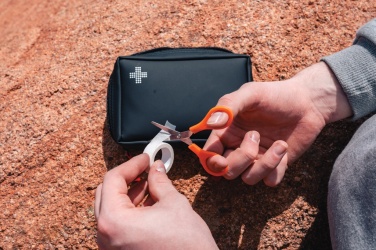 Logo trade promotional products image of: RCS recycled nubuck PU pouch  first aid set