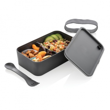 Logo trade promotional gifts image of: PP lunchbox with spork