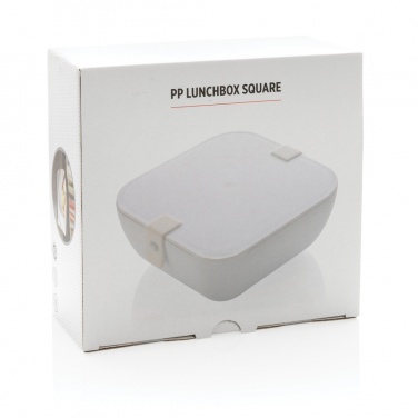 Logo trade advertising products image of: PP lunchbox square