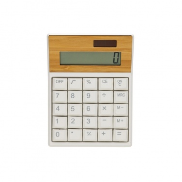 Logotrade promotional items photo of: Utah RCS recycled plastic and  bamboo calculator