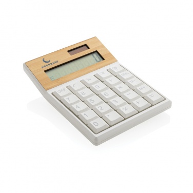 Logotrade promotional merchandise photo of: Utah RCS recycled plastic and  bamboo calculator