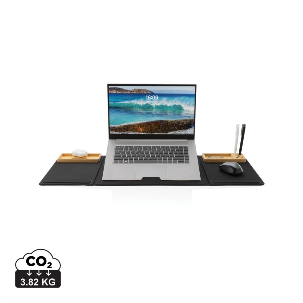 Logo trade promotional items picture of: Impact AWARE RPET Foldable desk organizer with laptop stand