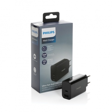 Logo trade corporate gift photo of: Philips ultra fast PD wall charger