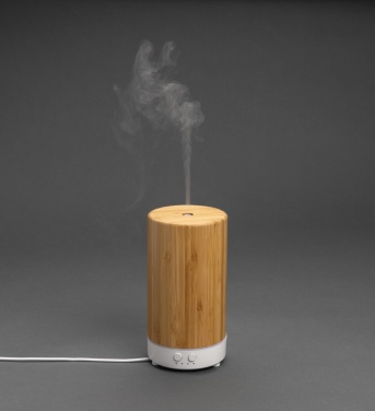 Logo trade business gifts image of: RCS recycled plastic and bamboo aroma diffuser