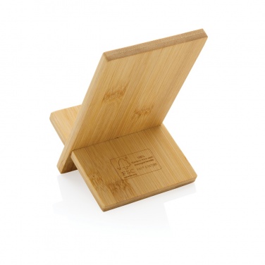 Logo trade corporate gifts picture of: Bamboo phone stand in kraft box