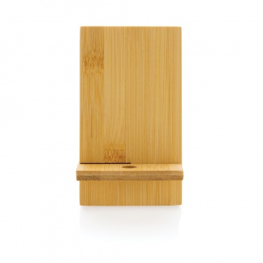 Logotrade promotional giveaway picture of: Bamboo phone stand in kraft box