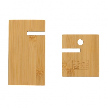 Logotrade business gift image of: Bamboo phone stand in kraft box