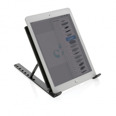 Logo trade promotional items picture of: Terra RCS recycled aluminium universal laptop/tablet stand