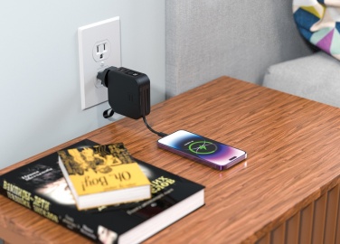 Logo trade corporate gifts picture of: Urban Vitamin Saratoga 5 in 1 universal charger