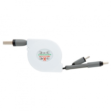 Logotrade advertising products photo of: 3-in-1 retractable cable