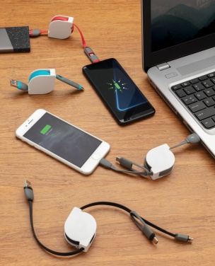 Logotrade promotional gift image of: 3-in-1 retractable cable