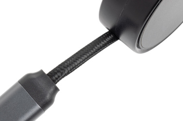 Logotrade promotional gift picture of: Terra RCS recycled aluminium retractable 6 in 1 cable