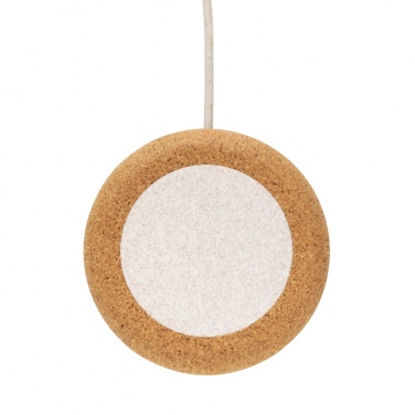 Logotrade promotional item picture of: Cork and Wheat 5W wireless charger