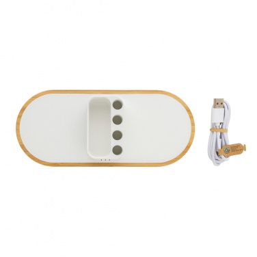 Logo trade promotional giveaways image of: Ontario RCS rplastic 10W dual wireless