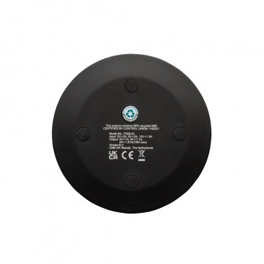 Logotrade promotional product picture of: RCS recycled plastic 15W Wireless fast charger