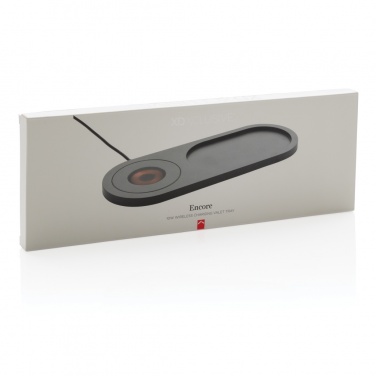 Logo trade promotional merchandise image of: Encore 10W wireless charging valet tray