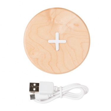 Logotrade promotional giveaway image of: 5W wood wireless charger