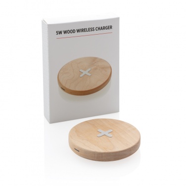 Logotrade promotional merchandise image of: 5W wood wireless charger