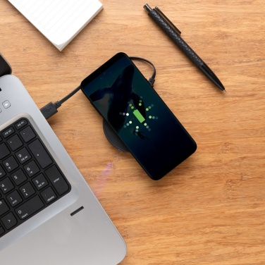 Logo trade promotional giveaways image of: 5W wireless charging pad round