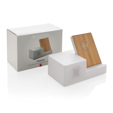 Logotrade promotional items photo of: Ontario 5W wireless charger with speaker