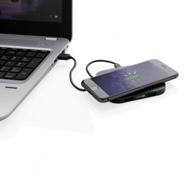 Logo trade corporate gifts picture of: Wireless 5W charging pad