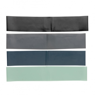 Logotrade promotional giveaway picture of: 4pc elastic fitness bands in pouch