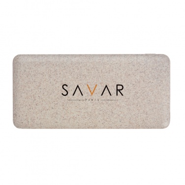 Logo trade promotional gifts picture of: 10.000 mah wheat straw powerbank