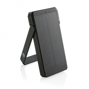 Logotrade promotional item image of: Skywave RCS recycled plastic solar powerbank 10000 mAh