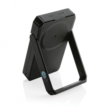 Logotrade business gift image of: Skywave RCS rplastic solar powerbank 5000 mAh 10W wireless