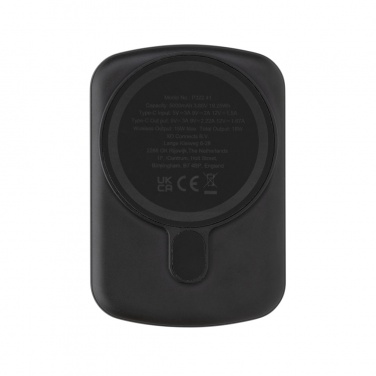 Logo trade business gift photo of: MagBoost RCS recycled plastic 5000 mah magnetic powerbank