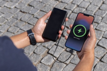 Logotrade promotional gift picture of: Lockhart RCS recycled plastic 10.000 with integrated cables